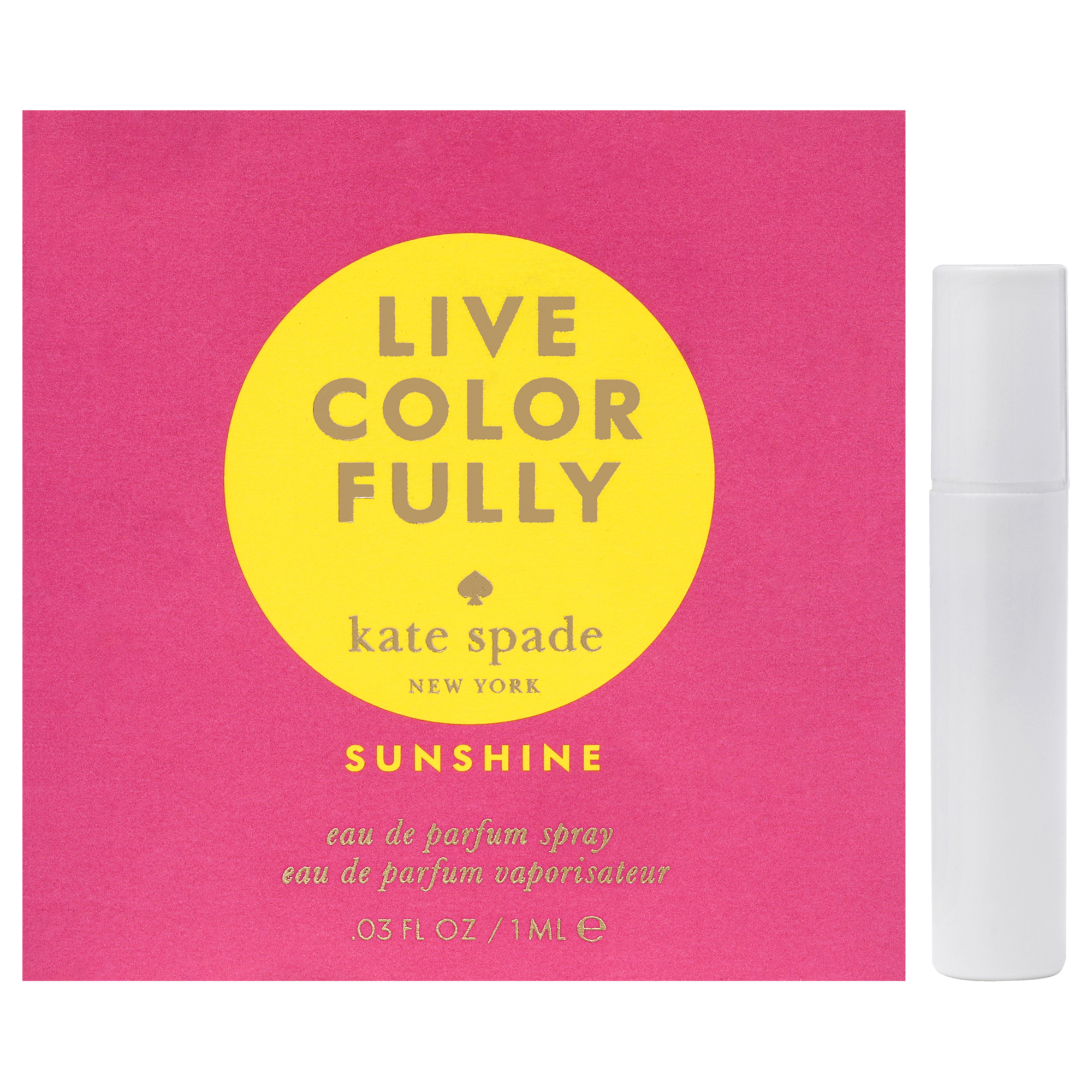 Kate Spade Live Colorfully Sunshine EDP Spray Vial 1 ml fragrance bottle