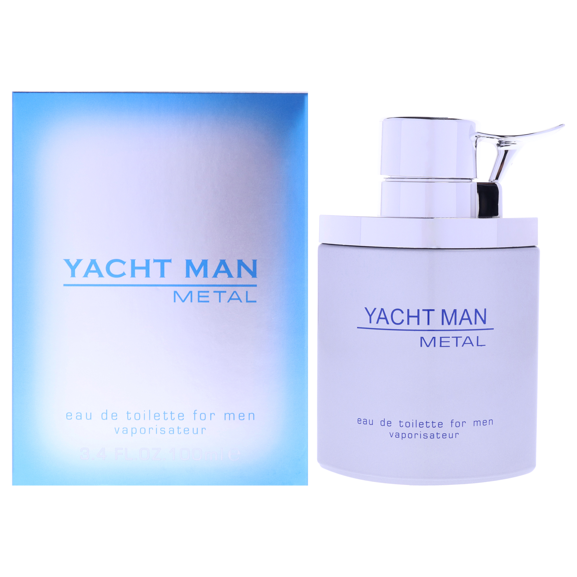 Myrurgia Yacht Man Metal EDT Spray 3.4 oz fragrance bottle